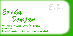 erika demjan business card